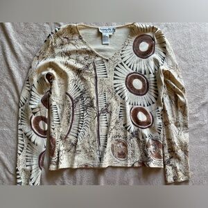 Western or boho style long sleeve shirt